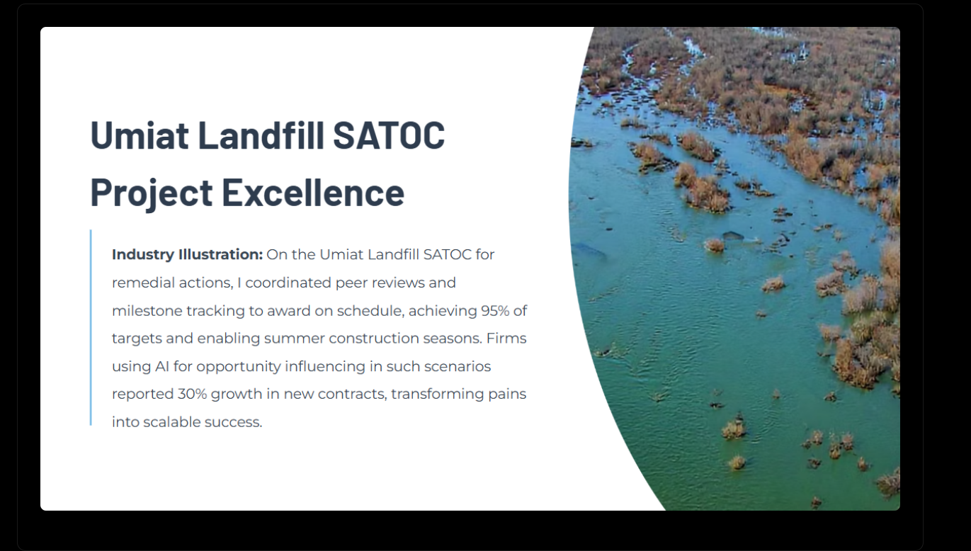 Umiat Landfill SATOC Project Excellence